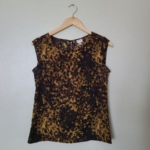 Merona Tortoise Cap Sleeve Blouse